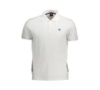 North Sails - Polo en coton blanc élégant avec détail logo - Homme - Tops - Blanc - Taille: XL