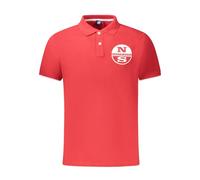 North Sails - Polo en Coton Rouge Design Classique - Homme - Tops - Rouge - Taille: M