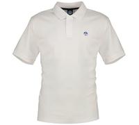 North Sails Polo pour homme en piqué de coton à manches courtes - Coupe régulière, Blanc, Medium