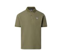 NORTH SAILS Polo pour homme en piqué de coton biologique avec patch logo, Deep Green, XXL