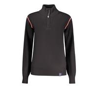 North Sails - Pull à manches longues avec demi-fermeture éclair - Femme - Sport - Noir - Taille: 36 FR