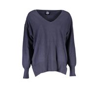North Sails - Pull en laine col en V - Femme - Pulls - Bleu - Taille: 40 FR