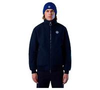 North Sails Sailor Homme Veste en nylon recyclé - Coupe slim et fixation avec fermeture éclair, bleu marine, L