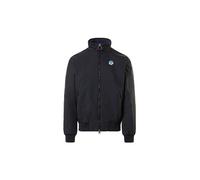 North Sails Sailor Homme Veste en nylon recyclé - Coupe slim et fixation avec fermeture éclair, Noir , XL