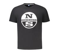 North Sails - Short Sleeve T-Shirt - Homme - Tops - Noir - Taille: S