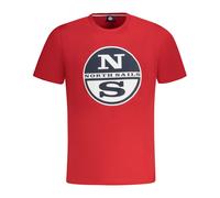 North Sails - Short Sleeve T-Shirt - Homme - Tops - Rouge - Taille: 2XL