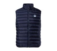 NORTH SAILS Skye Vest Gilet pour homme en tissu micro-ripstop recyclé avec revêtement hydrofuge et rembourrage en REPREVE, bleu marine, XXL