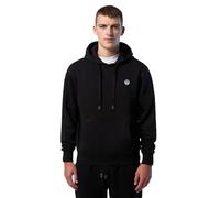NORTH SAILS Sweat à capuche pour homme avec mini logo et poche porte-bébé, Noir , L