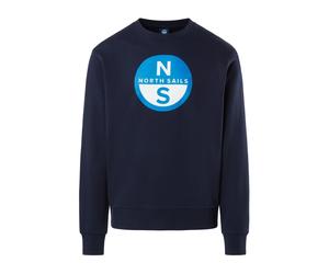 North Sails - SweaT-shirt avec Maxi Imprimé - Homme - Sweatshirts et sweats à capuche - Bleu - Taille: S