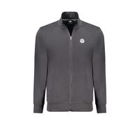 North Sails - SweaT-shirt en Coton Noir avec Fermeture Éclair et Logo - Homme - Vestes - Gris - Taille: S