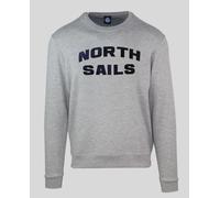 NORTH SAILS SWEATSHIRT SANS FERMETURE GRIS HOMME : Couleur - Gris, Taille - S Taille : S Couleur : Gris