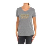 North Sails - T-shirt à manches courtes avec col côtelé - Femme - Tops - Gris - Taille: 42 FR