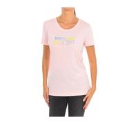 North Sails - T-shirt à manches courtes avec col côtelé - Femme - Tops - Rose - Taille: 42 FR