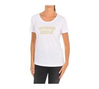 North Sails - T-shirt à manches courtes avec encolure côtelée - Femme - Tops - Blanc - Taille: 40 FR