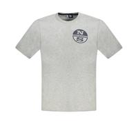 North Sails - T-shirt à Manches Courtes - Homme - Tops - Gris - Taille: S