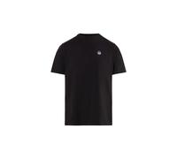 North Sails, Homme, Tops, Noir, Taille: 2XL T-shirt Essentiel en Coton Bio avec Logo