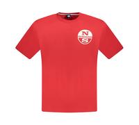 North Sails - T-shirt à manches courtes - Homme - Tops - Rouge - Taille: M