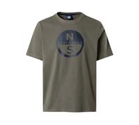 North Sails, Homme, Tops, Vert, Taille: L T-shirt Grand Logo