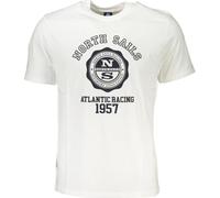 North Sails T-shirt blanc avec logo pour les fans de voile : Taille - S Taille : S