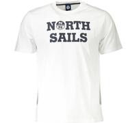 North Sails T-shirt blanc avec logo : Taille - L Taille : L