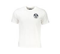 North Sails - Short Sleeved Cotton T-Shirt - Homme - Tops - Blanc - Taille: M