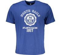 North Sails T-shirt bleu avec logo imprimé : Taille - S Taille : S