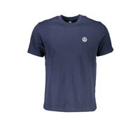 North Sails - T-shirt Bleu en Coton avec Logo - Homme - Tops - Bleu - Taille: XL