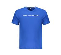 North Sails - T-shirt bleu nautique à col rond - Homme - Tops - Bleu - Taille: 2XL