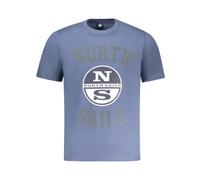 North Sails - Cotton T-Shirt - Homme - Tops - Bleu - Taille: XL