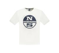North Sails - T-shirt en Coton Blanc - Homme - Tops - Blanc - Taille: 2XL