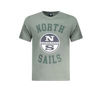 North Sails - T-shirt en coton esprit nautique pour homme - Homme - Tops - Vert - Taille: L