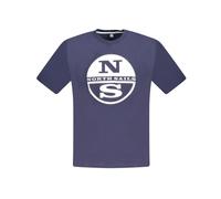 North Sails - T-shirt Homme en Coton Bleu - Homme - Tops - Bleu - Taille: 2XL