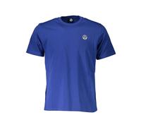 North Sails, Homme, Tops, Bleu, Taille: M T-shirt Nautique Col Ras du Cou