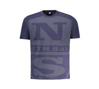 North Sails - T-shirt Homme en Coton Bleu - Homme - Tops - Bleu - Taille: S