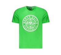 North Sails - T-shirt Homme en Coton Vert - Homme - Tops - Vert - Taille: L