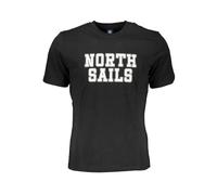 North Sails - Cotton T-Shirt - Homme - Tops - Noir - Taille: S