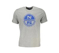North Sails - Tee-shirt avec Logo Imprimé - Homme - Tops - Gris - Taille: XL