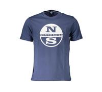 North Sails - Tee-shirt Bleu Imprimé avec Logo - Homme - Tops - Bleu - Taille: M