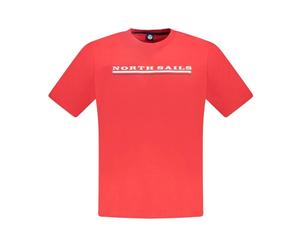 North Sails - Tee-shirt col rond rouge - Homme - Tops - Rouge - Taille: XL