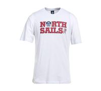 North Sails - Tee-shirt en Coton Iconique - Homme - Tops - Blanc - Taille: XL