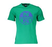 North Sails - Tee-shirt en Coton Vert avec Logo - Homme - Tops - Vert - Taille: M