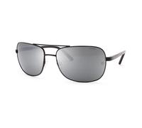 North Sails Unisex Amerigo NS044 Lunettes de soleil Métal Noir Argent Carré Polarisé