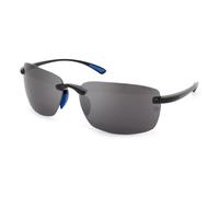 North Sails Unisex Halley NS001 Lunettes de soleil Plastique Noir Gris Carré Polarisé