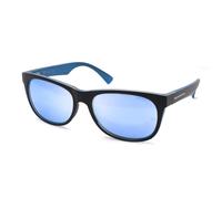 North Sails Unisex Jaques NS027 Lunettes de soleil Plastique Noir Bleu Carré Polarisé