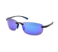 North Sails Unisex Vega NS006 Lunettes de soleil Plastique Noir Bleu Carré Polarisé