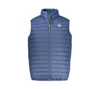 North Sails, Homme, Vestes, Bleu, Taille: L Veste sans Manches en Polyamide Bleu avec Poches