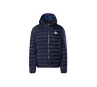 NORTH SAILS Veste Skye Doudoune Homme avec Capuche Amovible Fabriqué en micro-ripstop recyclé Rembourrage REPREVE, 0802 Bleu marine, L