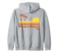 North Shore '79 Hawaii Vintage Oahu Haleiwa Surfing Surfer Sweat à Capuche