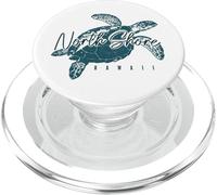 North Shore Beach Hawaii Sea Turtle Surfer Vintage Surf PopSockets PopGrip pour MagSafe