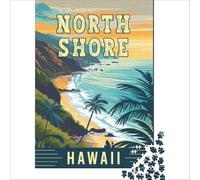 North Shore in Hawaii Puzzles 1000 pièces | puzzle pour des vacances pluvieuses un passe temps intérieur parfait quand les projets sont annulés à la maison38x52cm